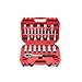 INTSUPERMAI 18 pcs Suspension Shock Absorber Strut Nut Removal Tool Red Work-box Tool Kit