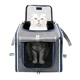 Hundefahrradkorb - Tragbar Und Zusammenklappbar - Haustierträger Verstärkter Rucksack | Für Sicherheit Im Pendelverkehr Spaziergänge Reisen Outdoor Familie Radfahren Und Katzen