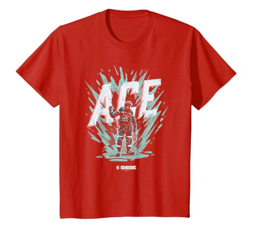 Six Siege ACE Officially Licensed T-Shirt, Youth, Red, 2T