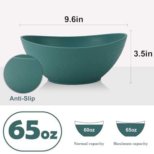 Pyrmont P-01 Salad Bowls 65 Oz Wheat Straw Bowls Set Set Of 4 thumb #1