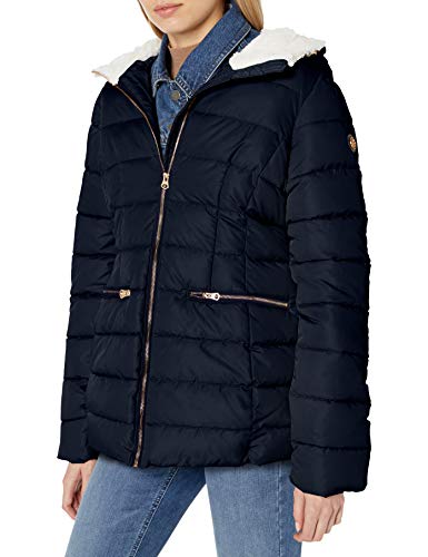 Jessica Simpson Women's Puffer Jacket, Cozy Navy, S