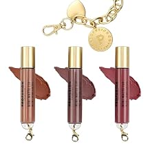 Profusion Cosmetics Charming Lips 3 PC Mini Matte Lipgloss Set with Keychain - Long-Wearing, Non-Drying Formula, Smooth Application & Rich Colour Payoff