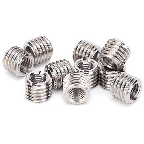 10 Peças Comprimento 10mm Rosca Interna e Externa Parafuso de Cobre Setless Porca de Aço Manga de Ro