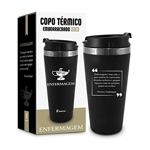 Copo térmico emborrachado - Enfermagem