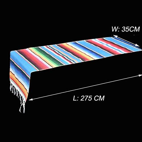 Amajoy 35x 275cm Mexican Table Runner Natural Jute For Wedding Decoration Festival Event Table Decoration