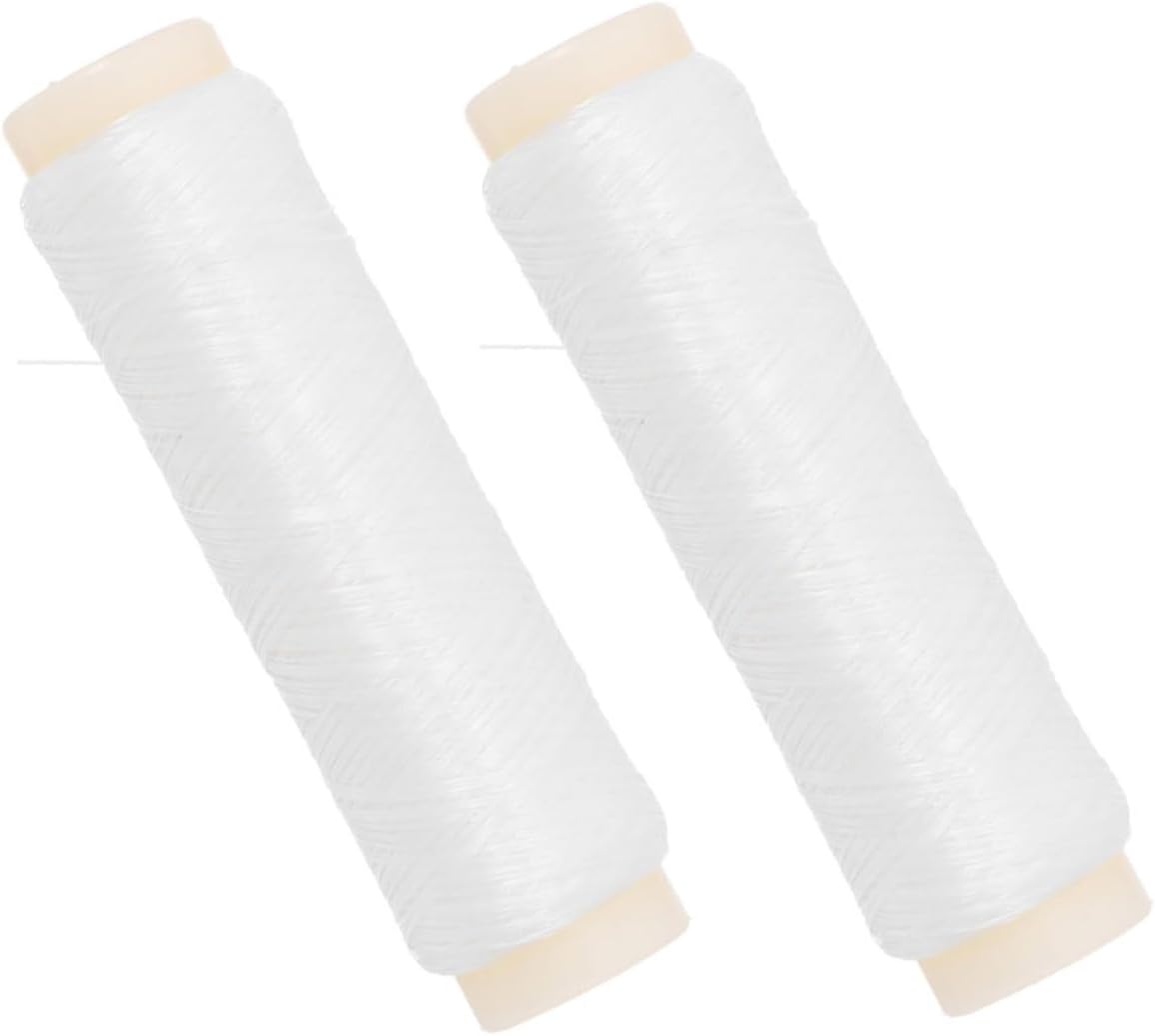 Balacoo 2pcs High Elastic Nylon Fishing Line Invisible Bait Thread for Saltwater Freshwater Durable Stretchy Material Low Visibility Design Enhanced Sensitivity Fishing Accessories