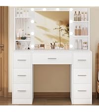 Amazon｜TEENFON ドレッサー収納沢山 ジュエリーフック5個付き