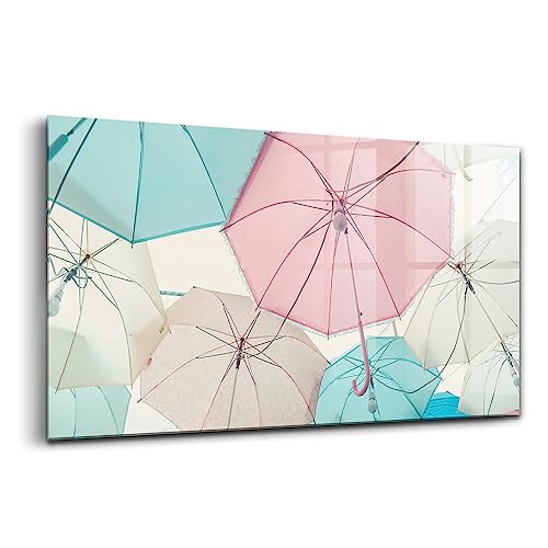 Tableau en verre coloré Wallfluent 120x60cm pour décoration murale de salon