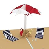 Lovepop Beach Day Pop Up Card, 3D Card, Birthday Card, Greeting Card, Summer Card