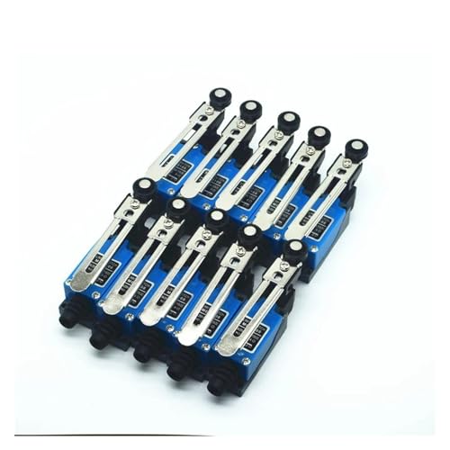 10 interruptores de límite ME-8108 con brazo de rodillo ajustable de 5A y 250V 2