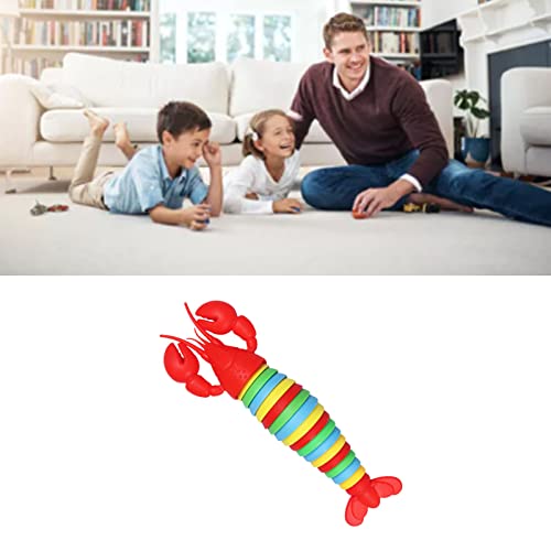 Image of Lobster Sensory Decompression Toy, 3D Printed Lobster Fingertip Toy Cute Colorful Portable for Office Play (Red Head)