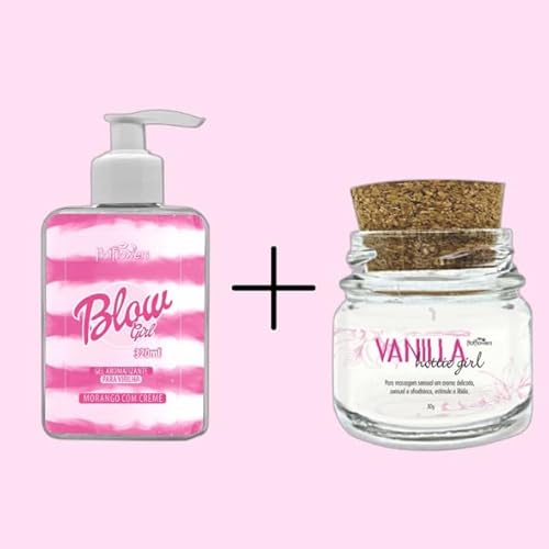 Gel Deslizante Hidratante Blow Girl Hot Flowers Aromatizante Beijavel Para O Corpo Pele Macia 320ml
