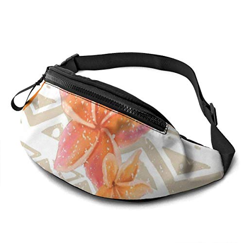 XCNGG Bolso de cintura corriente bolso de cintura de ocio bolso de cintura bolso de cintura de moda Tropical Flower Pineapples Waist Pack Durable Running Pack for Mens Women Waist Bag with Headphone L