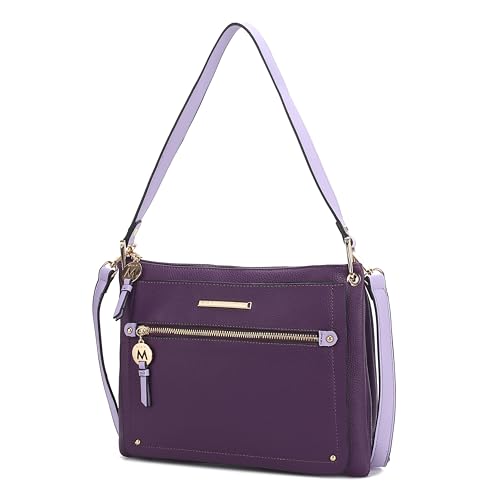 MKF Collection Women's Crossbody Bag, Vegan Leather Shoulder Bag Handbag Crossover Bag Purse by Mia K