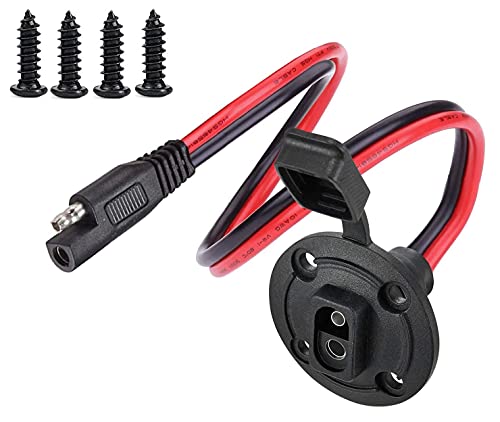 Wvzong Solar wetterfeste SAE Steckdose Seitenwandanschluss Cover