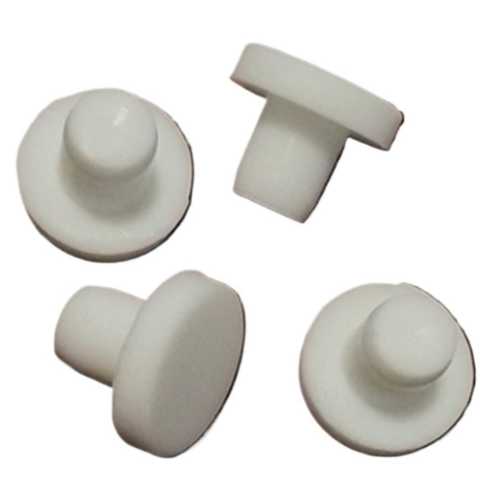 20 Sztuk Silikonowej Zaślepki Na Otwory Męskie, Zatyczki Do Uszczelniania Rur Osłony Wysokotemperaturowe Otworów Śruby W Meblach(White,17mm)