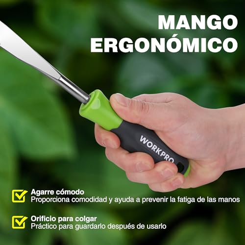 WORKPRO Herramientas de Deshierbe, 31 cm Extractor Malas Hierbas y Grietas, Desherbador Manual con Filo Dentado, Azadillas para Jardinería - Image 4