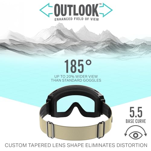 Wildhorn Roca Pro Ski Goggles Men Women, Ultra wide FOV 185° snowboard goggles, Anti-Fog/Scratch 100% UV by Wildhorn Outfitters - Image 7