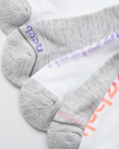 Image of Reebok Womens No Show Socks Moisture Wicking Cushioned Low Cut Socks 6 Pack