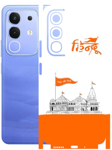 Image of AtOdds Full Body Skin Wrap Compatible with IQOO Z10x - Hindu | Premium Back Screen Guard Protector, Precision-cut Skin Sticker with Scratchproof Matte Finish, Peels off with zero residue