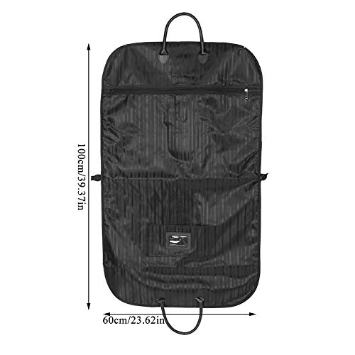 Saco de Terno de Negócios Estilo Aviação Transportadora Azul Marinho Preto Saco de Armazenamento par