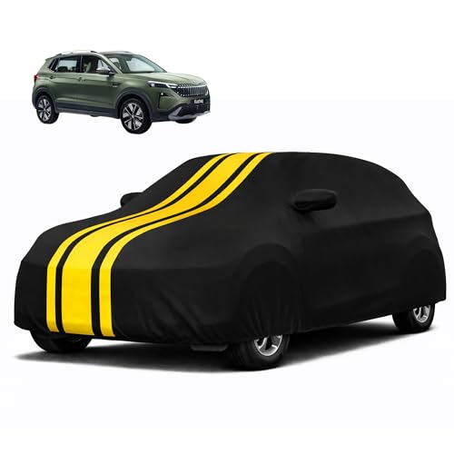 Image of Autofy Car Cover Waterproof CARIZMA for Skoda Kushaq [Year 2021 Onwards] - Kushaq Car Cover Dust & UV Protection Kushaq Car Body Cover with Mirror Pocket Soft Cotton Lining