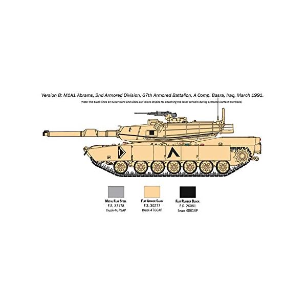 Italeri 510006571 1:35 M1 Abrams m. Crew (5) -Modellbau, Bausatz, Standmodellbau, Basteln, Hobby, Kleben, Plastikbausatz… – Bild 5