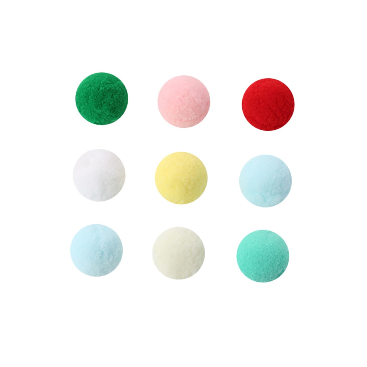 balacoo 15PCS Colorful Plush Ball Cat Engaging Pet Supplies for Playtime Bonding Random Colors for Indoor Cats Rattle Balls for Teasing Entertainment