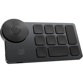 XPPen ACK05 Shortcut-Tastatur f r Grafiktablett Grafikdisplay Editing Controller f r Illustration Foto- & Videobearbeitung Videoschnitt Remote Mac/Windows Adobe Photoshop