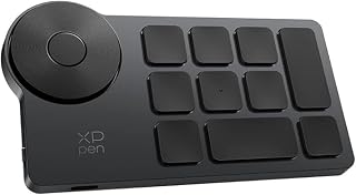 XPPen ACK05 Shortcut-Tastatur für Grafiktablett Grafikdisplay, Editing Controller für Illustration, Foto- & Videobearbeitung, Videoschnitt Remote, Mac/Windows, Adobe Photoshop