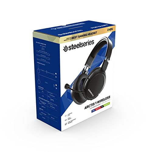 Image of SteelSeries Arctis 1 Wireless Gaming Headset - USB-C Wireless - Detachable ClearCast Microphone - For Nintendo Switch, PS4 /PS5, PC, Android - Black