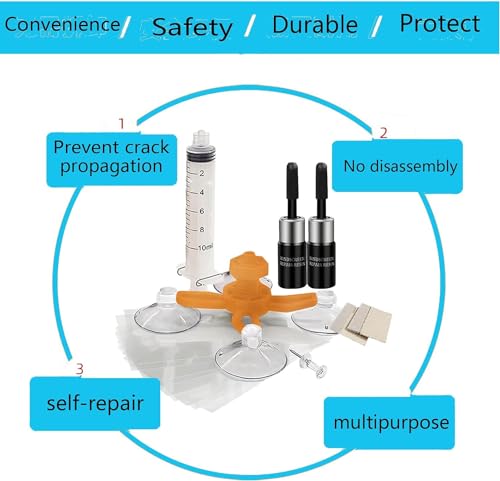 image for Auronp Windshield Repair Kit,Glass Repair Fluid Windshield Crack Repai