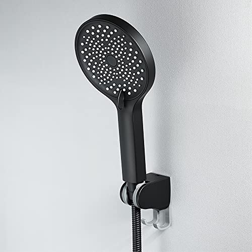 Pommeau de douche haute pression en ABS avec flexible et support de fixation mural