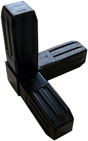 EZTUBE 3-WAY BLACK CORNER STEEL CORE CONNECTOR