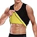 Cimkiz Sauna Vest for Man Neoprene Sweat Vest Weight Lose Sweat Tank top Fat Burner Vest Thermo Vest no Zip L