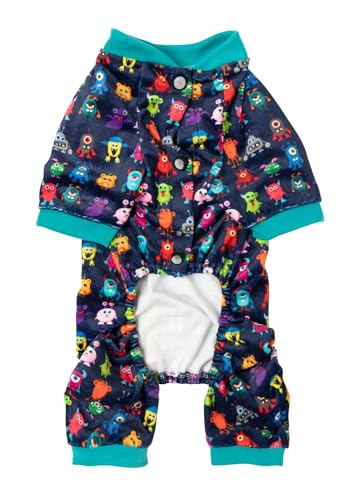 Fuzzyard The Yardsters Monsters Pajamas for Dogs (Size 6) Multicolored