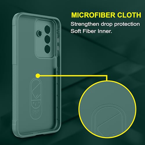 Image of Zapcase Back Case Cover for Samsung Galaxy M47 5G | Compatible for Samsung Galaxy M47 5G Back Cover | Liquid Silicon Magic Case with Camera Protection | Dark Green