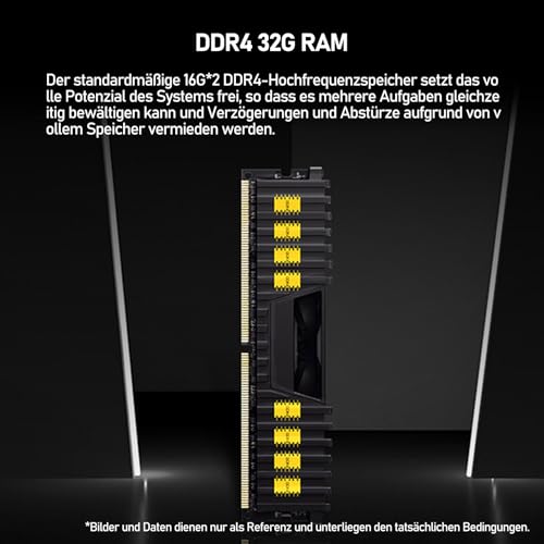 suevery Gaming PC Core i5-12400F (6 Kerne 12 Threads, bis 4,4 GHz) Desktop Computer Tower RTX 3050 6GB | 32GB RAM | 1TB NVMe SSD | WLAN | Win 11 | Prebuilt Gamer PC (Weiß)