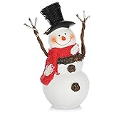 WEIHNACHTSFIGUR: Die Schneemann lässt Weihnachten bei Ihnen einziehen. Die Figur versetzt Erwachsene und Kinder in Winterstimmung!