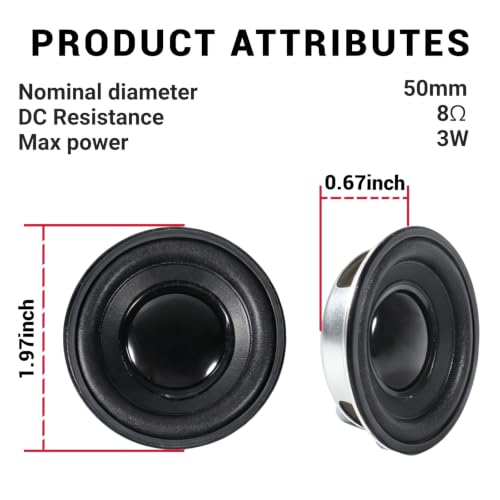 Altavoces de rango completo de 8 ohmios para un sonido nítido en tus maquetas 6