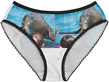 Sea Dog Playing Panties, Sea Dog Playing Underwear, Briefs, Cotton Briefs, Funny Underwear, Panties For Women