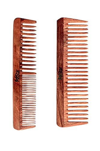 PotStar Hair Comb for All Hair Type Handcrafted wood Comb for Detangling Hair Comb For Thick Curly And Wavy Hair - Image 4