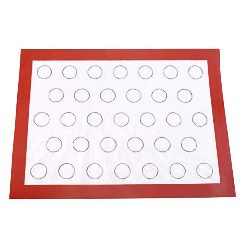 Shipenophy Tapete de silicone antiaderente para assar, forno, pastelaria, bolo, macaron, assadeira,