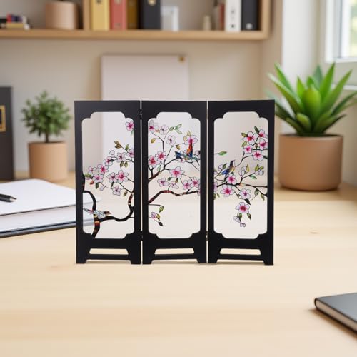 Mini paravent de table acrylique pour masquer le désordre et décorer un bureau - 6
