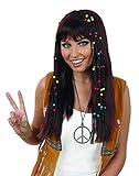 Fun Shack Parrucca Hippie Donna Castana Lunga Con Treccine, Parrucca Anni 70 Donna, Parrucca Donna Anni 70, Parrucca Treccine Bionde, Parrucca Treccine Donna, Carnevale Hippie Donna