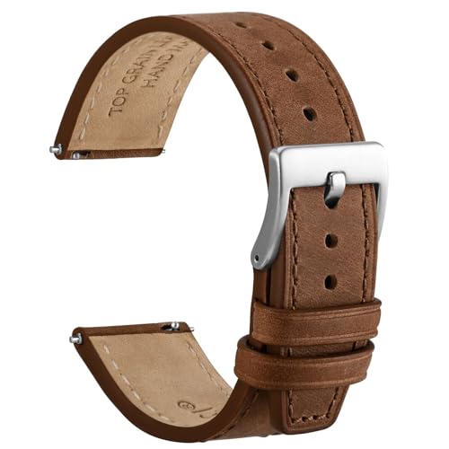 WOCCI Banda de Reloj Élite, Cuero de Alta Calidad, Liberación Rápida