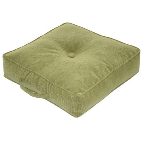 Greendale Home Fashions 20-Inch Square Floor Pillow Omaha/Amigo fabric, Olive by Greendale Home Fashions
