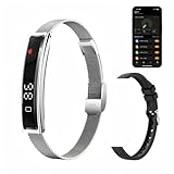 Health Smart Bracelet,Fitness Tracker with Heart Rate, Sleep Monitoring, Blood Oxygen, Step Counting for iOS and Android, No Subscription Fee, Waterproof