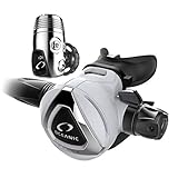 OCEANIC Delta 5 (2nd stage) + EDX (1st stage) | Breathing regulator for scuba diving | Strong cold-water performance | Available in Yoke or DIN version | DIN, White