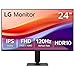 LG 24U411A-B 24-inch Full HD (1920 x 1080) IPS Computer Monitor, 120Hz, HDR10, Reader Mode, Flicker Safe, HDMI, Slim Stand Base, Black